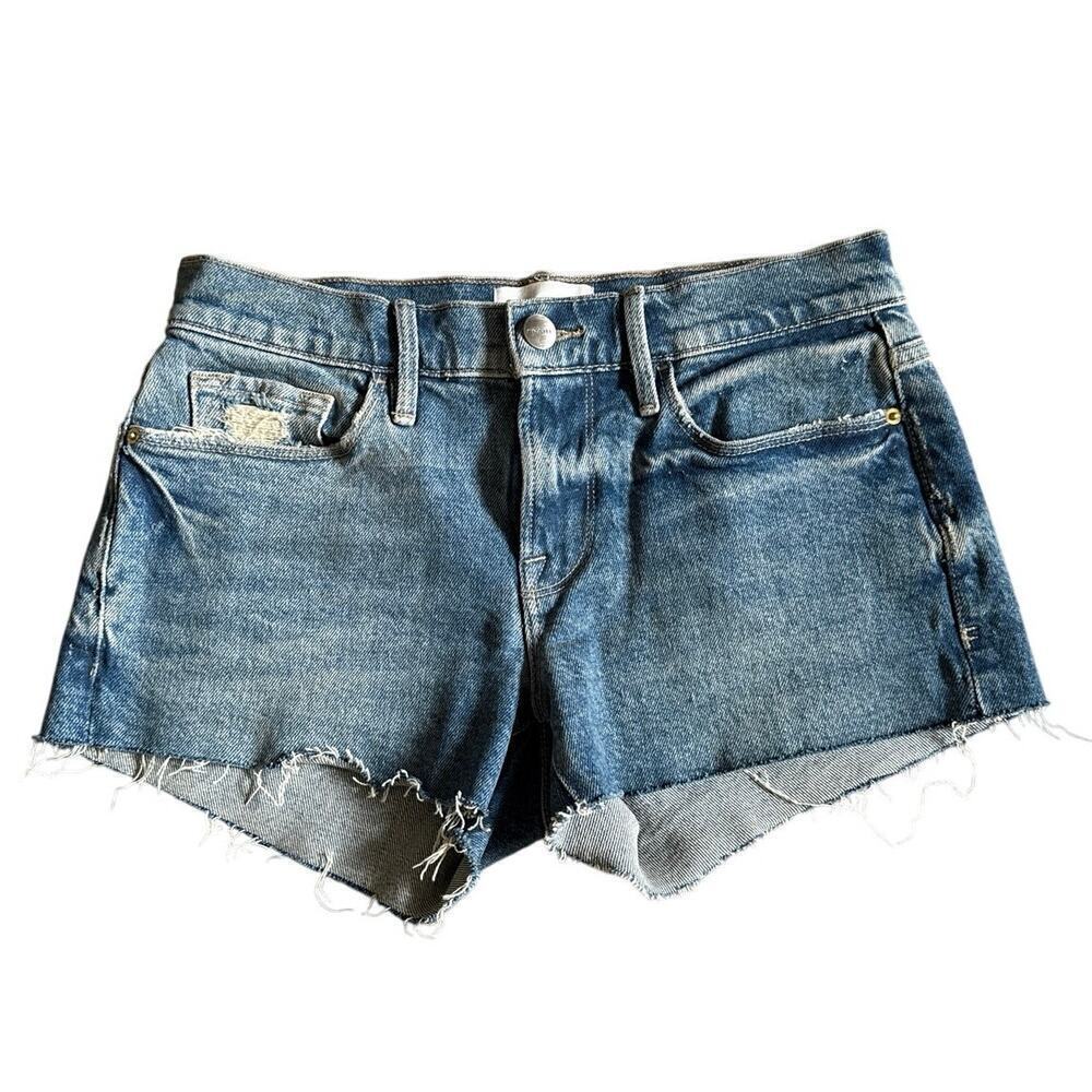 Women’s Frame Le Cutoff Golden Road Jean Denim Shorts Size 24